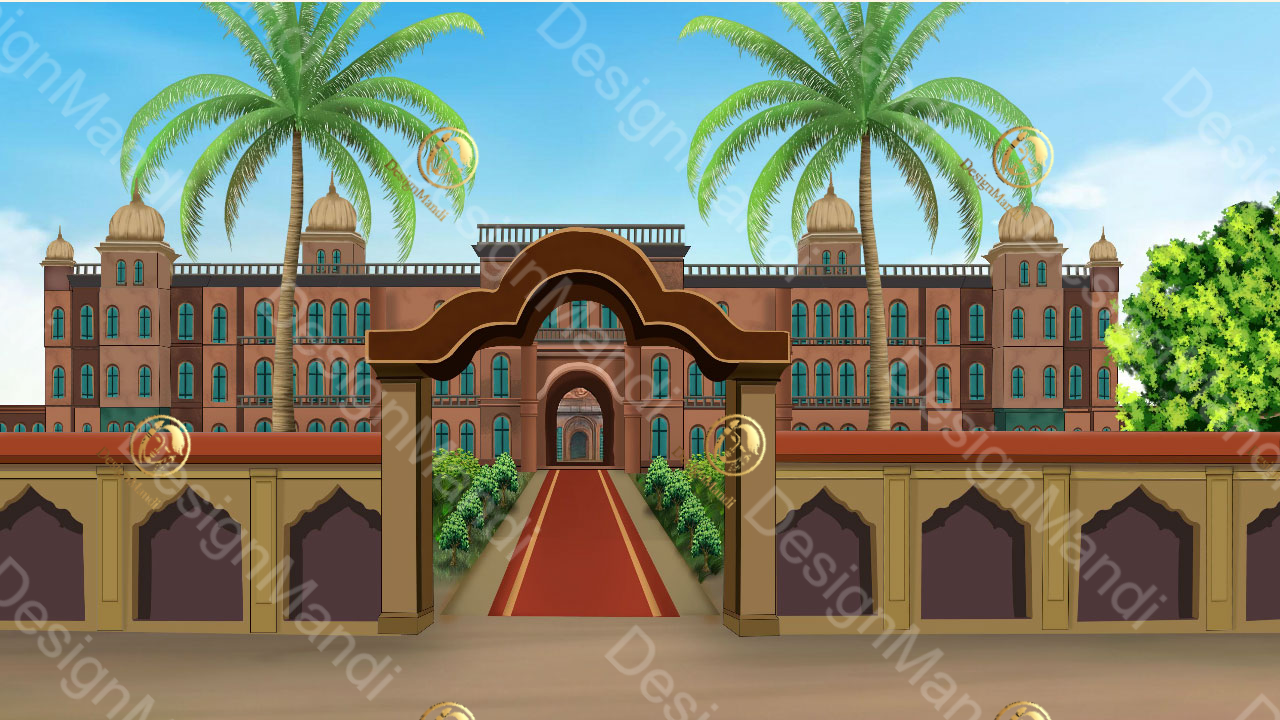 Indian King Palace (Mahal) Raja Mahal- PSD Background