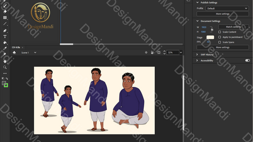 Bhikari Animated Character