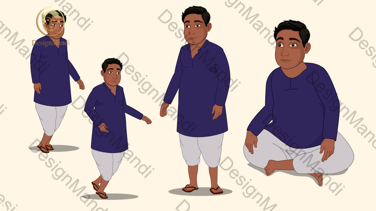 Bhikari Animated Character
