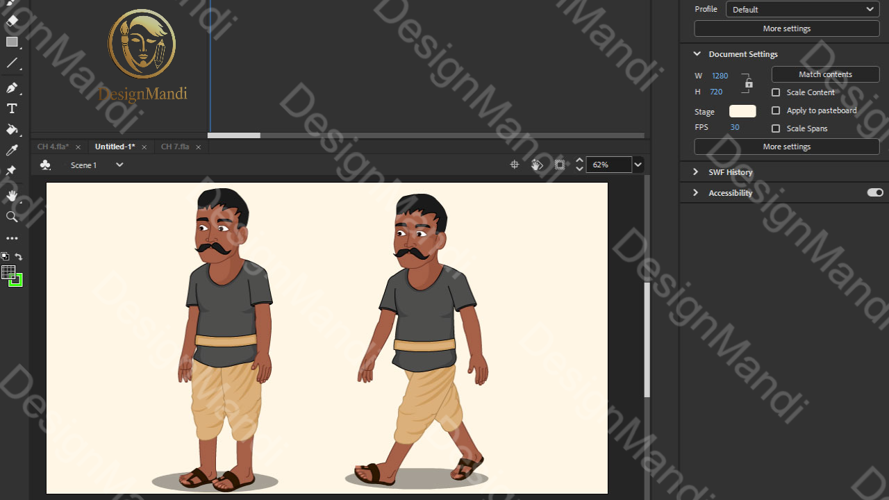 Chor Rigged And Animated Character Men