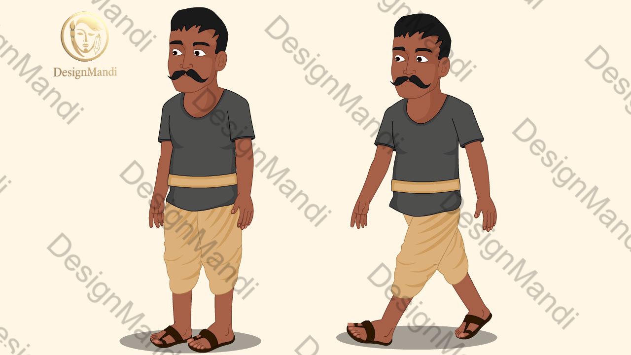 Chor Rigged And Animated Character Men